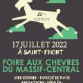 L'affiche de la Foire aux chèvres du Massif central 2022