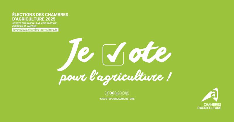 Affiche des élections des membres des Chambres d'Agriculture