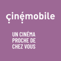 Le badge du Cinémobile avec son slogan