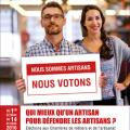 L'affiche des élections aux Chambres des Métiers et de l'Artisanat 2016