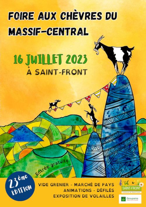 Affiche de la Foire aux chèvres du Massif-Central 2023