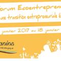 La bannière du forum écoentrepreneur des Amanins