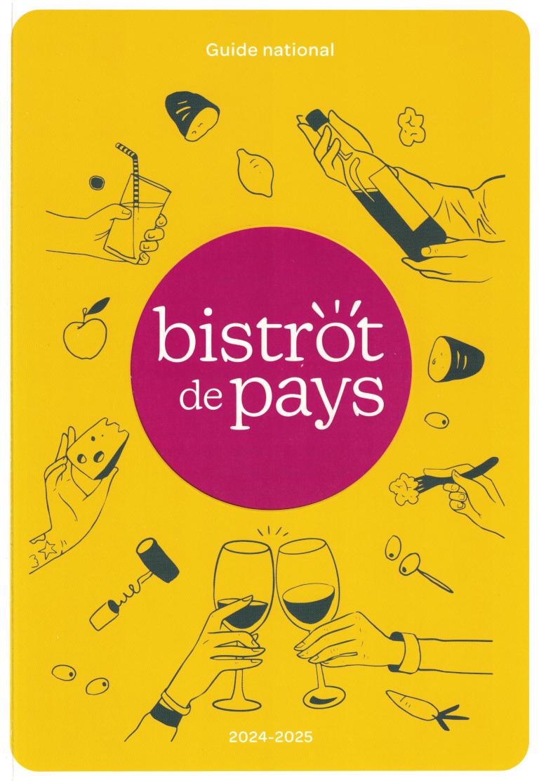 Couverture du 1er Guide national des Bistrots de Pays