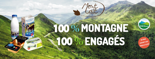 Mont Lait, mise en scène des produits de la marque