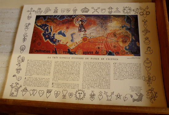 L'histoire du papier, accompagnée d'une illustration en quadrichromie