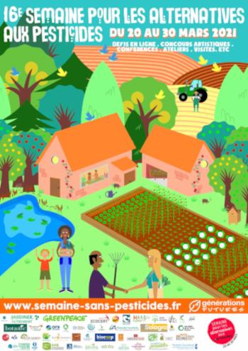 Affiche de la semaine pour des alternatives aux pesticides